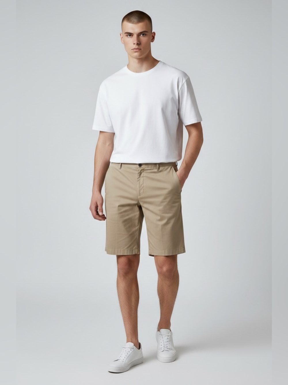 Adidas Clima Lite Men’s Size 36 Solid Tan Casual Active Golf Chino Shorts